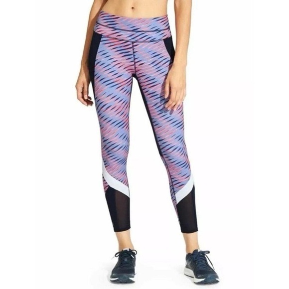 ATHLETA pink and blue leggings women’s size small - Picture 1 of 10